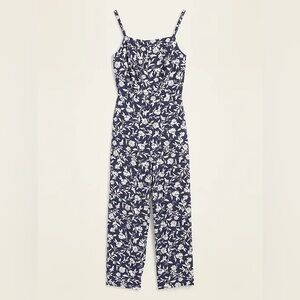 Printed Square-Neck Cami Jumpsuit